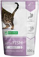 Консервы для кошек с чувствительным пищеварением Nature’s Protection Adult Fish Intestinal Health с рыбой