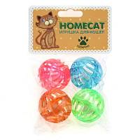 Игрушка для кошек Homecat Мячи пластиковые Калейдоскоп с колокольчиком