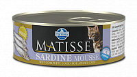 Консервы для кошек Farmina Matisse cat mousse sardine мусс с сардинами, 85 гр