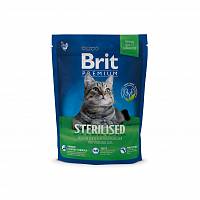 Brit Premium Cat Sterilized сухой корм для кастрированных котов со вкусом курицы и печени