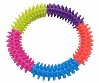 Игрушка для собак Homepet Кольцо с шипами разноцветное