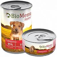 BioMenu Puppy Говядина 95% консервы для щенков мясо